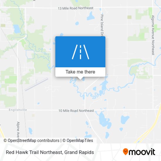 Mapa de Red Hawk Trail Northeast