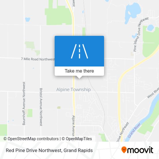 Red Pine Drive Northwest map