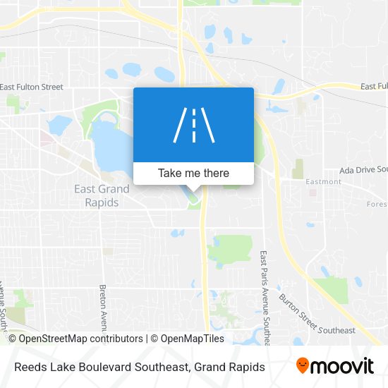 Reeds Lake Boulevard Southeast map