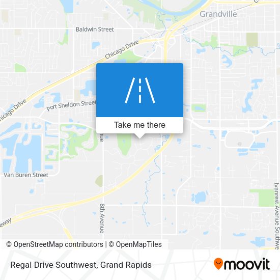 Regal Drive Southwest map