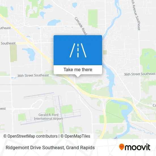 Ridgemont Drive Southeast map