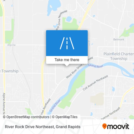 River Rock Drive Northeast map