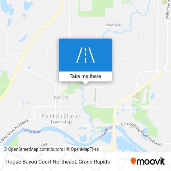 Rogue Bayou Court Northeast map