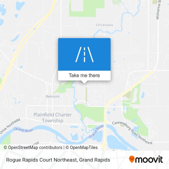 Rogue Rapids Court Northeast map