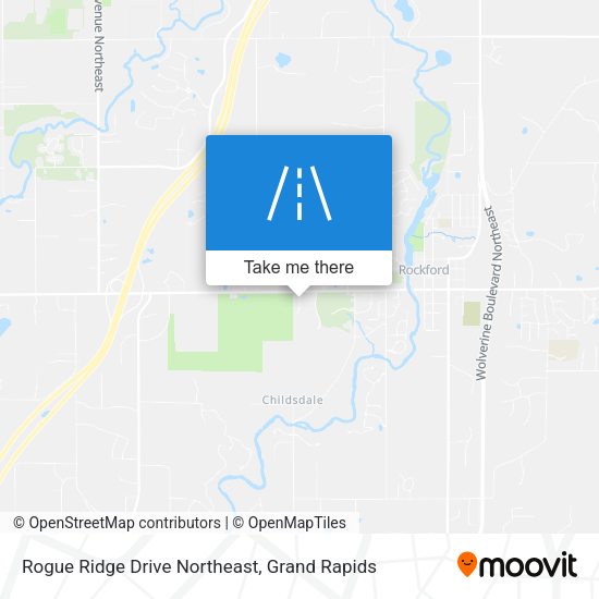 Rogue Ridge Drive Northeast map