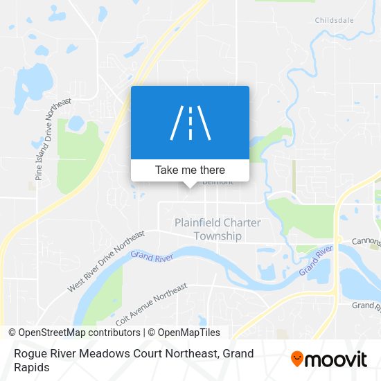 Rogue River Meadows Court Northeast map