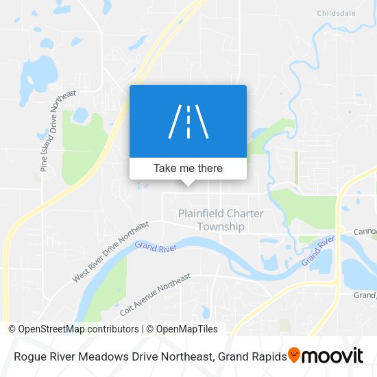 Rogue River Meadows Drive Northeast map