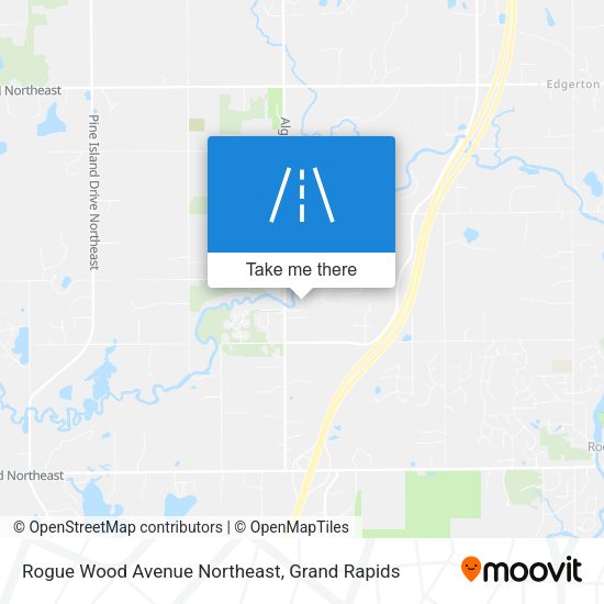 Rogue Wood Avenue Northeast map