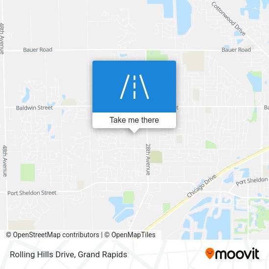 Rolling Hills Drive map