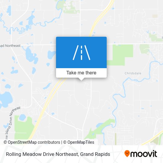 Mapa de Rolling Meadow Drive Northeast