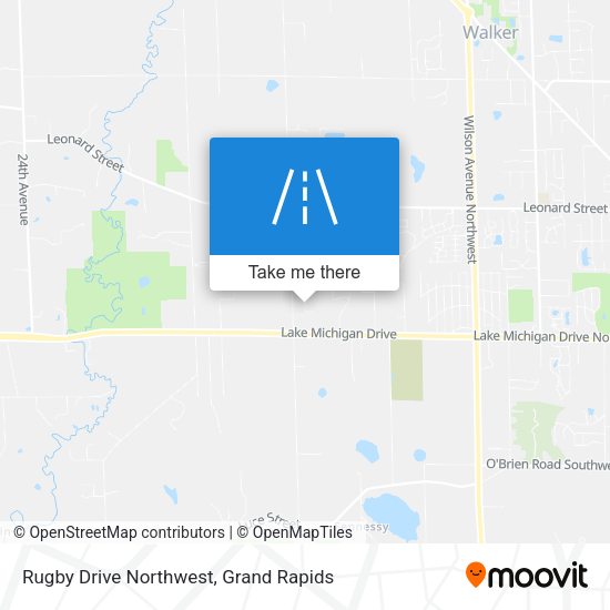 Rugby Drive Northwest map