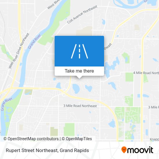 Mapa de Rupert Street Northeast