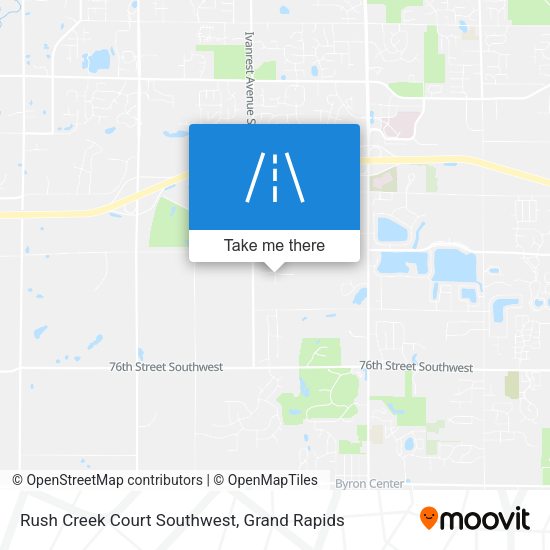 Mapa de Rush Creek Court Southwest