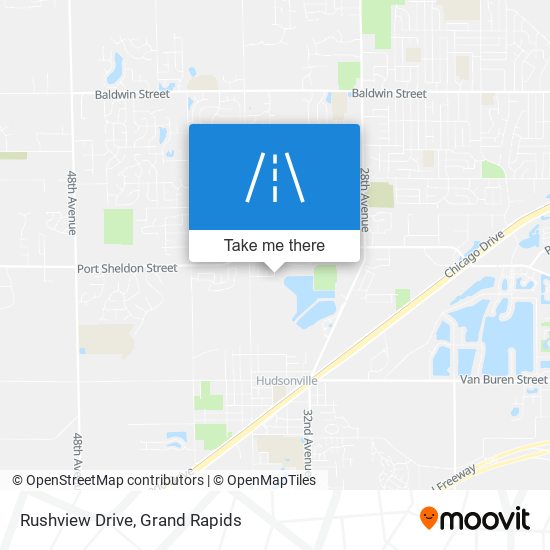 Rushview Drive map