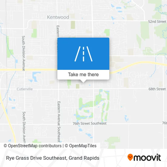 Rye Grass Drive Southeast map