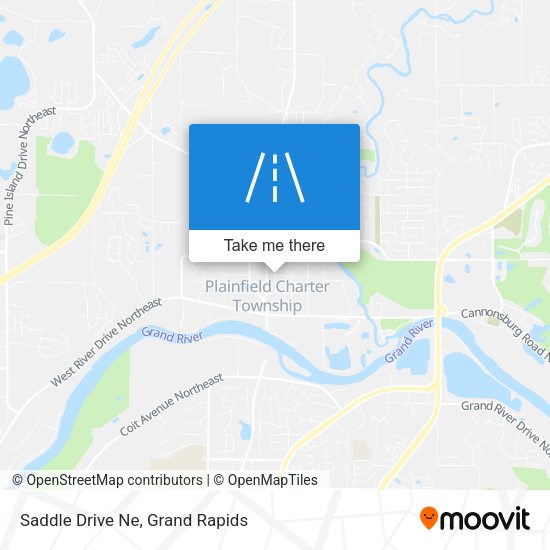 Mapa de Saddle Drive Ne