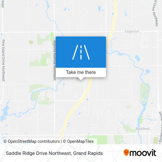 Mapa de Saddle Ridge Drive Northeast