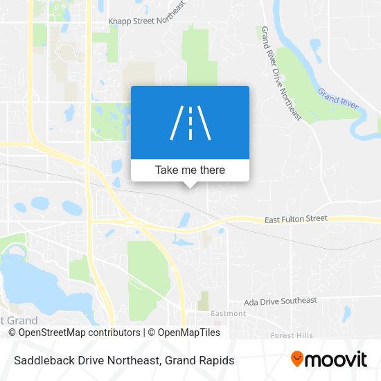 Saddleback Drive Northeast map