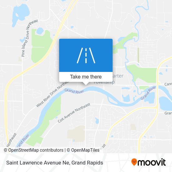 Mapa de Saint Lawrence Avenue Ne