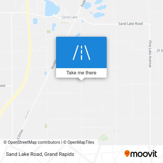 Sand Lake Road map