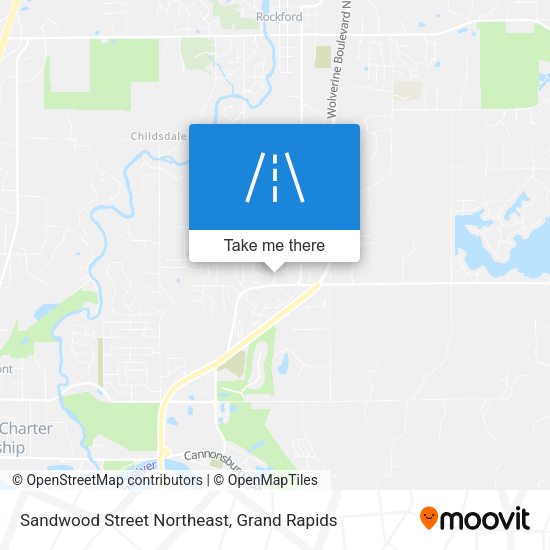 Mapa de Sandwood Street Northeast