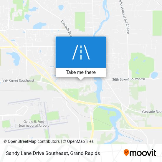 Mapa de Sandy Lane Drive Southeast