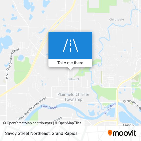 Mapa de Savoy Street Northeast