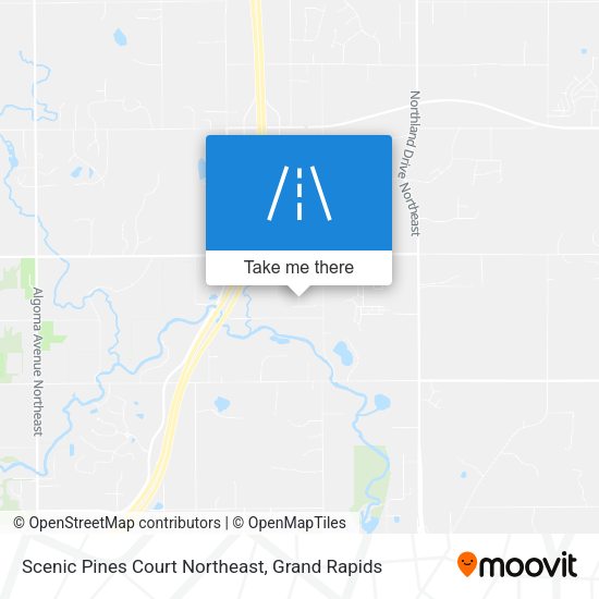 Mapa de Scenic Pines Court Northeast