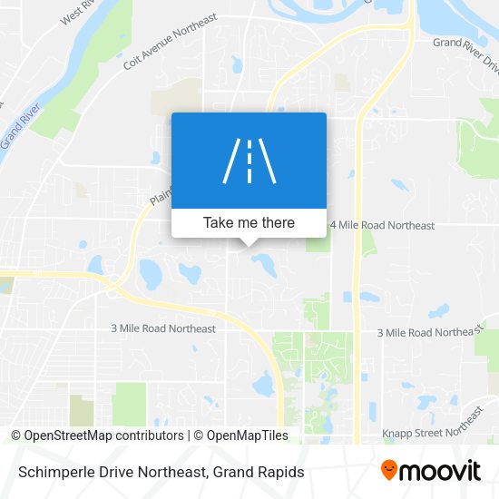 Schimperle Drive Northeast map