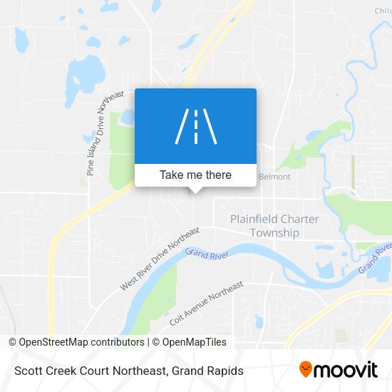 Scott Creek Court Northeast map
