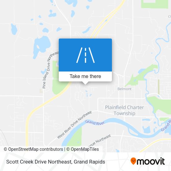 Mapa de Scott Creek Drive Northeast