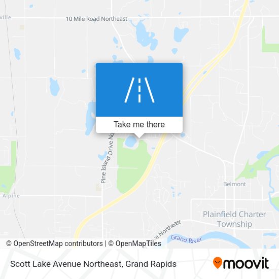 Mapa de Scott Lake Avenue Northeast