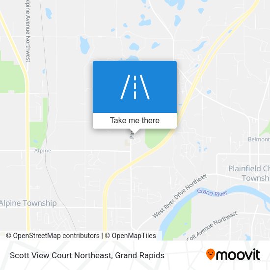 Mapa de Scott View Court Northeast