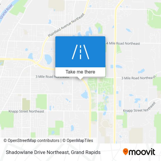 Shadowlane Drive Northeast map