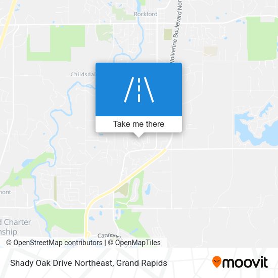 Shady Oak Drive Northeast map