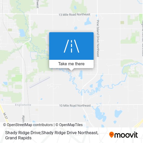 Shady Ridge Drive;Shady Ridge Drive Northeast map