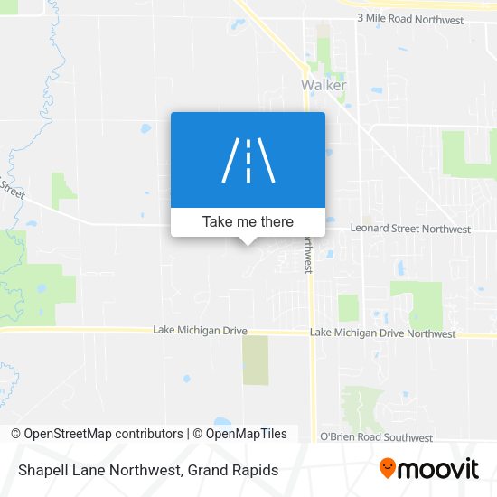 Mapa de Shapell Lane Northwest