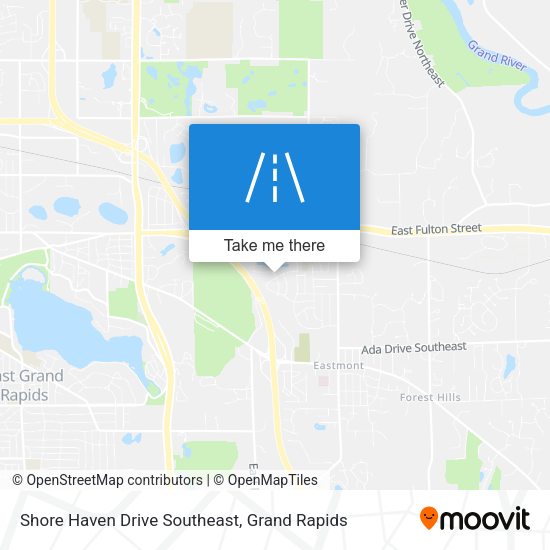 Mapa de Shore Haven Drive Southeast