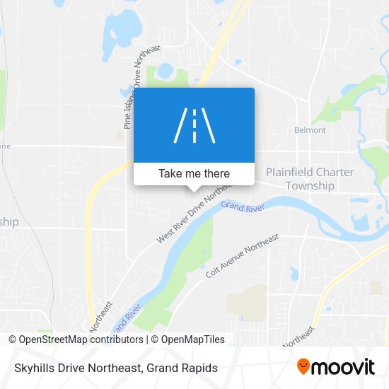 Skyhills Drive Northeast map