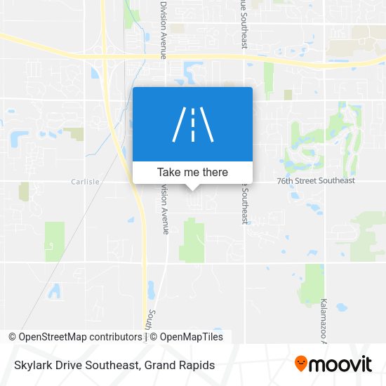 Skylark Drive Southeast map