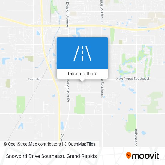 Snowbird Drive Southeast map