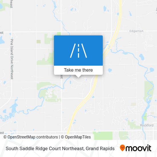 Mapa de South Saddle Ridge Court Northeast