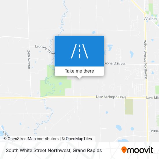 South White Street Northwest map