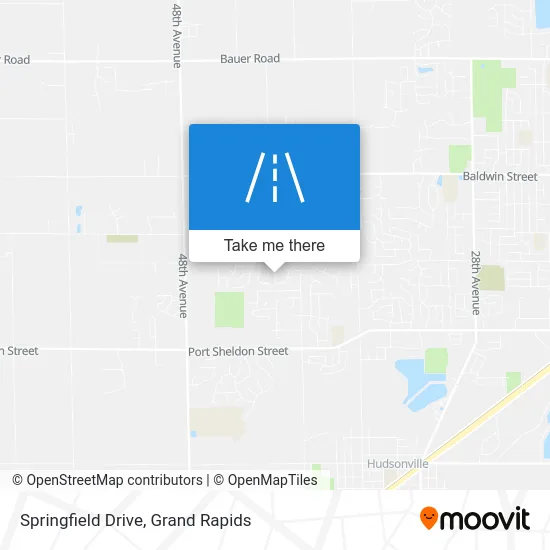 Springfield Drive map