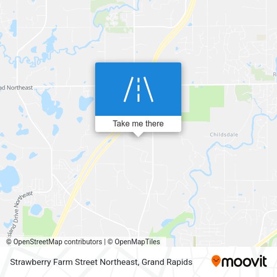 Mapa de Strawberry Farm Street Northeast