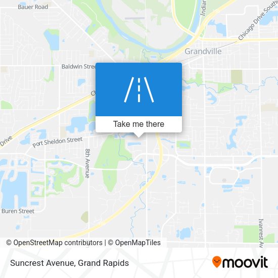 Suncrest Avenue map