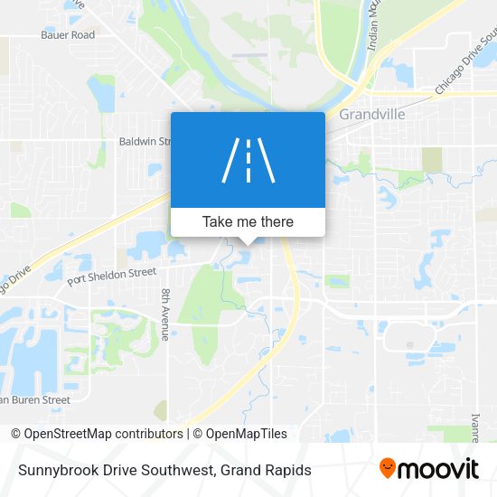 Sunnybrook Drive Southwest map