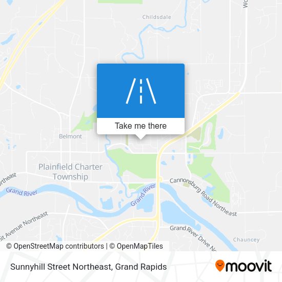 Mapa de Sunnyhill Street Northeast