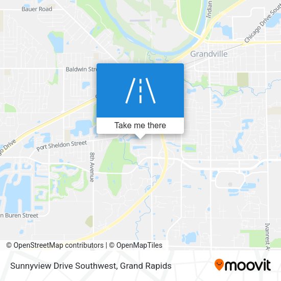 Sunnyview Drive Southwest map