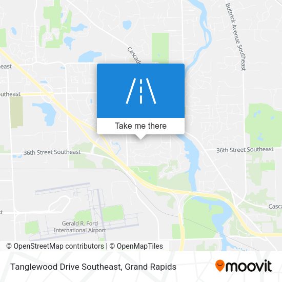 Tanglewood Drive Southeast map